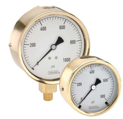 25-300-1500-PSI Brass Case, Liquid Filled 25-300-1500-PSI 300 Series